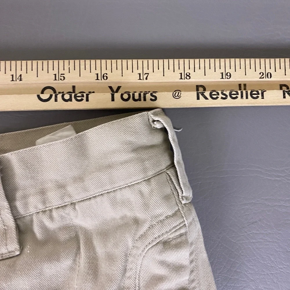 Lee Dungarees Shorts Men's Size 36 Khaki Tan Cotton Twill Cargo Heavy Duty